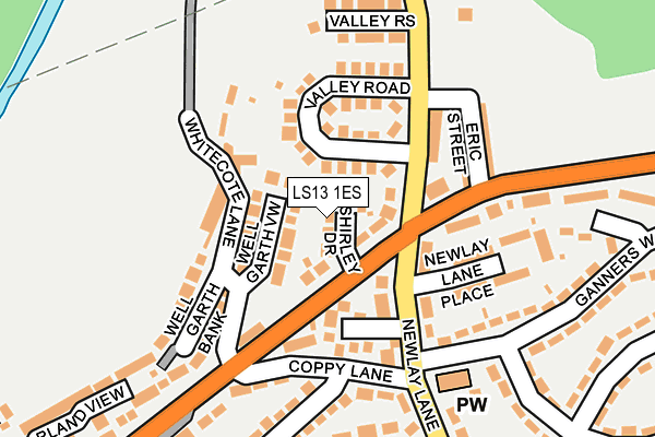 LS13 1ES map - OS OpenMap – Local (Ordnance Survey) LS13 1ES map - OS OpenMap – Local (Ordnance Survey)