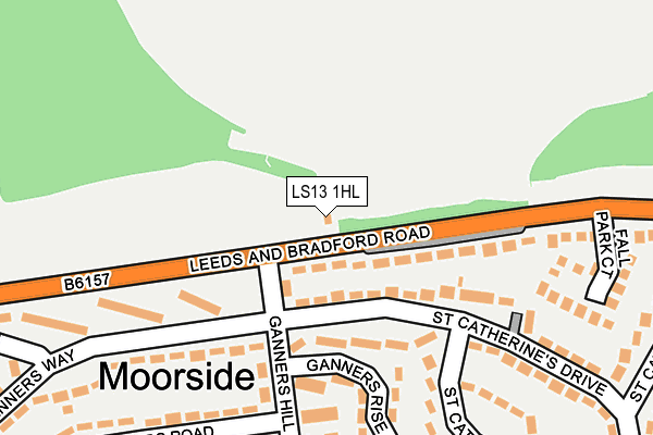 LS13 1HL map - OS OpenMap – Local (Ordnance Survey) LS13 1HL map - OS OpenMap – Local (Ordnance Survey)