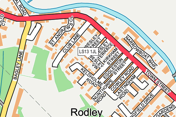 LS13 1JL map - OS OpenMap – Local (Ordnance Survey)