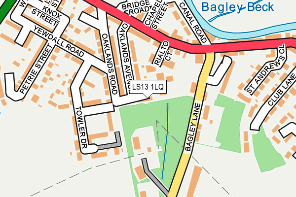 LS13 1LQ map - OS OpenMap – Local (Ordnance Survey) LS13 1LQ map - OS OpenMap – Local (Ordnance Survey)