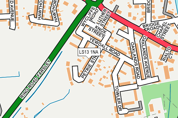 LS13 1NA map - OS OpenMap – Local (Ordnance Survey) LS13 1NA map - OS OpenMap – Local (Ordnance Survey)