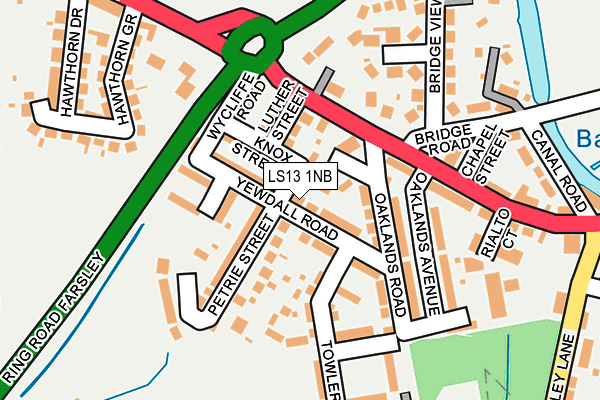 LS13 1NB map - OS OpenMap – Local (Ordnance Survey) LS13 1NB map - OS OpenMap – Local (Ordnance Survey)