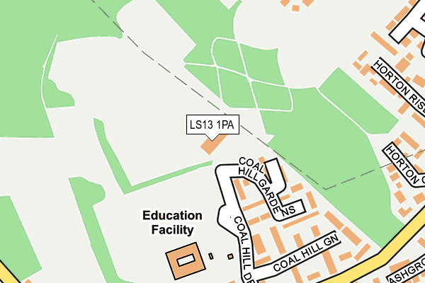 LS13 1PA map - OS OpenMap – Local (Ordnance Survey) LS13 1PA map - OS OpenMap – Local (Ordnance Survey)