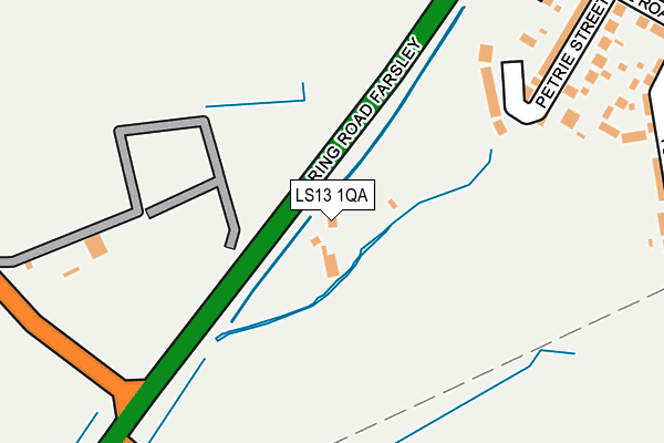 LS13 1QA map - OS OpenMap – Local (Ordnance Survey) LS13 1QA map - OS OpenMap – Local (Ordnance Survey)