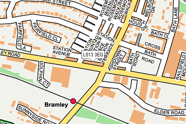 LS13 3EG map - OS OpenMap – Local (Ordnance Survey) LS13 3EG map - OS OpenMap – Local (Ordnance Survey)