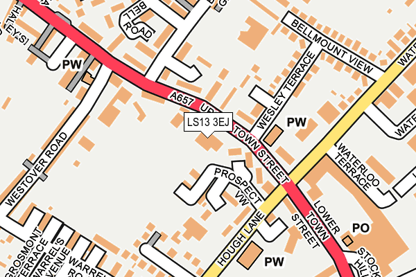 LS13 3EJ map - OS OpenMap – Local (Ordnance Survey) LS13 3EJ map - OS OpenMap – Local (Ordnance Survey)