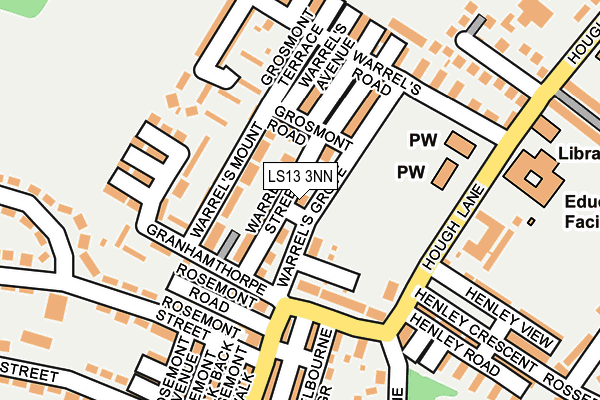 LS13 3NN map - OS OpenMap – Local (Ordnance Survey) LS13 3NN map - OS OpenMap – Local (Ordnance Survey)