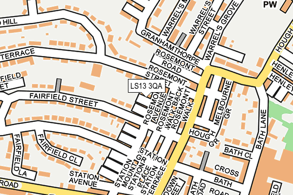 LS13 3QA map - OS OpenMap – Local (Ordnance Survey) LS13 3QA map - OS OpenMap – Local (Ordnance Survey)