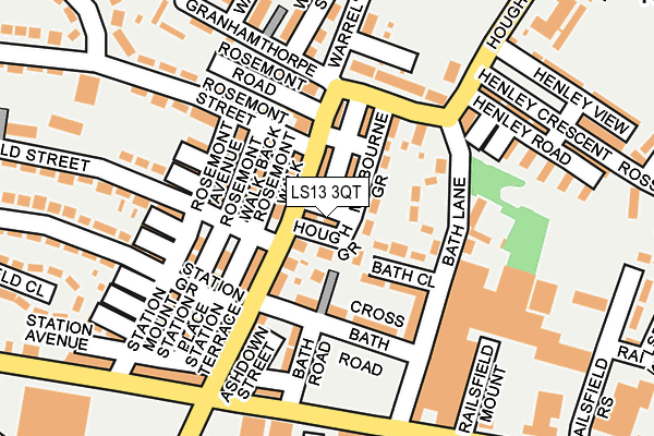 LS13 3QT map - OS OpenMap – Local (Ordnance Survey) LS13 3QT map - OS OpenMap – Local (Ordnance Survey)