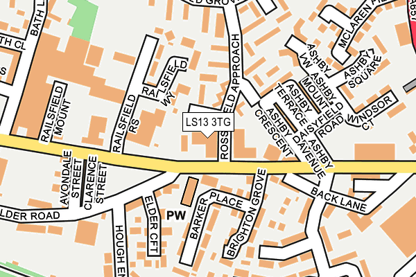 LS13 3TG map - OS OpenMap – Local (Ordnance Survey) LS13 3TG map - OS OpenMap – Local (Ordnance Survey)