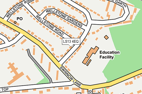 LS13 4EQ map - OS OpenMap – Local (Ordnance Survey) LS13 4EQ map - OS OpenMap – Local (Ordnance Survey)