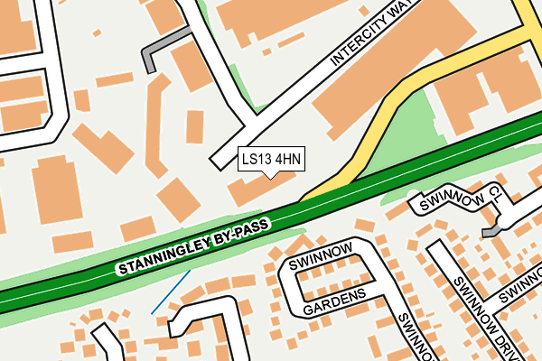 LS13 4HN map - OS OpenMap – Local (Ordnance Survey) LS13 4HN map - OS OpenMap – Local (Ordnance Survey)