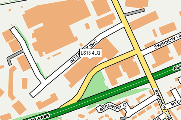 LS13 4LQ map - OS OpenMap – Local (Ordnance Survey) LS13 4LQ map - OS OpenMap – Local (Ordnance Survey)
