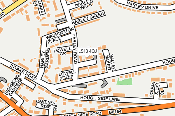 LS13 4QJ map - OS OpenMap – Local (Ordnance Survey) LS13 4QJ map - OS OpenMap – Local (Ordnance Survey)