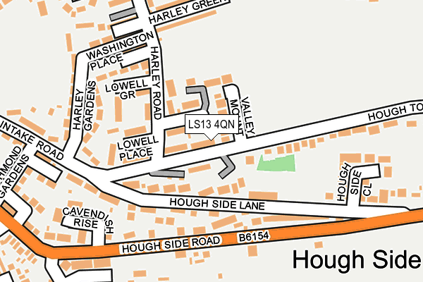 LS13 4QN map - OS OpenMap – Local (Ordnance Survey) LS13 4QN map - OS OpenMap – Local (Ordnance Survey)