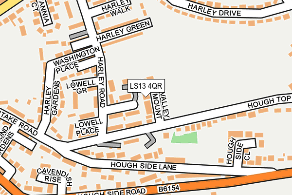 LS13 4QR map - OS OpenMap – Local (Ordnance Survey) LS13 4QR map - OS OpenMap – Local (Ordnance Survey)