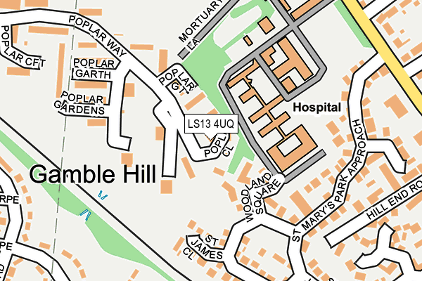 LS13 4UQ map - OS OpenMap – Local (Ordnance Survey) LS13 4UQ map - OS OpenMap – Local (Ordnance Survey)