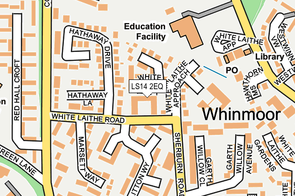 LS14 2EQ map - OS OpenMap – Local (Ordnance Survey) LS14 2EQ map - OS OpenMap – Local (Ordnance Survey)