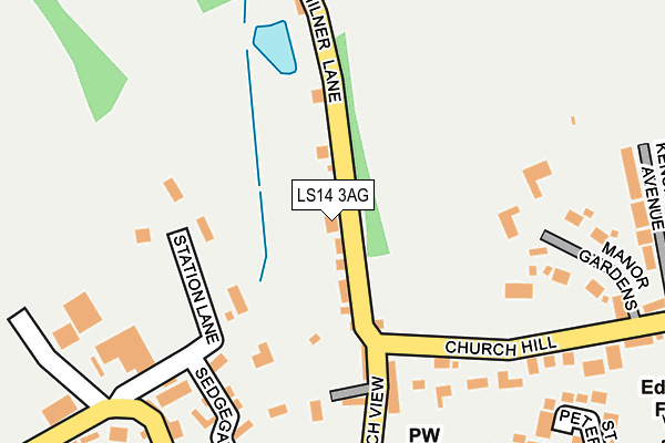 LS14 3AG map - OS OpenMap – Local (Ordnance Survey) LS14 3AG map - OS OpenMap – Local (Ordnance Survey)