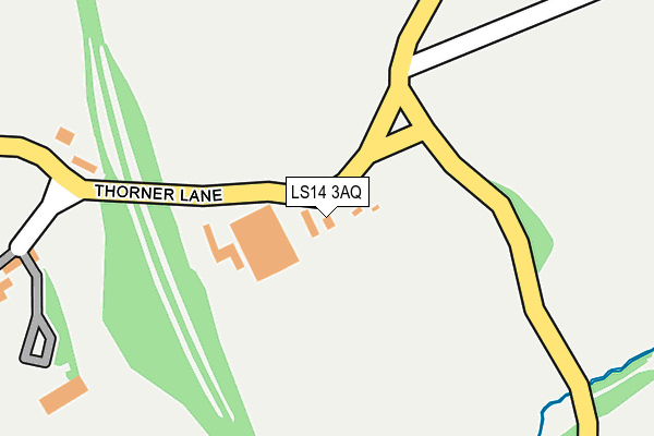 LS14 3AQ map - OS OpenMap – Local (Ordnance Survey) LS14 3AQ map - OS OpenMap – Local (Ordnance Survey)
