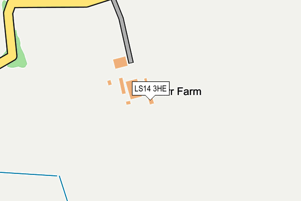 LS14 3HE map - OS OpenMap – Local (Ordnance Survey) LS14 3HE map - OS OpenMap – Local (Ordnance Survey)
