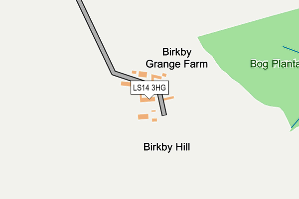 LS14 3HG map - OS OpenMap – Local (Ordnance Survey) LS14 3HG map - OS OpenMap – Local (Ordnance Survey)