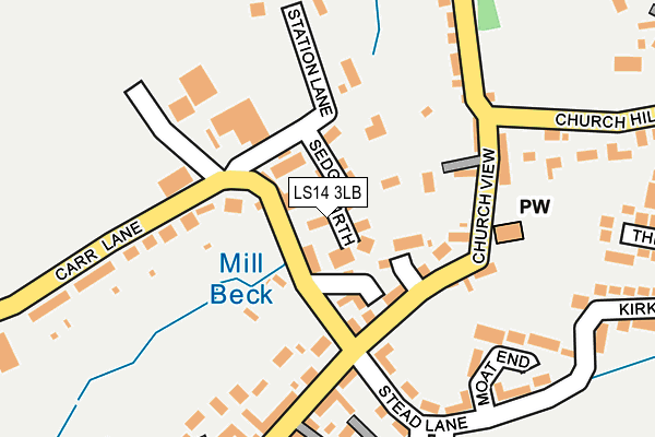 LS14 3LB map - OS OpenMap – Local (Ordnance Survey) LS14 3LB map - OS OpenMap – Local (Ordnance Survey)