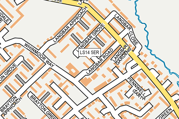 LS14 5ER map - OS OpenMap – Local (Ordnance Survey) LS14 5ER map - OS OpenMap – Local (Ordnance Survey)