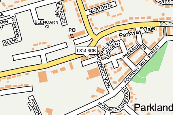 LS14 6GB map - OS OpenMap – Local (Ordnance Survey) LS14 6GB map - OS OpenMap – Local (Ordnance Survey)