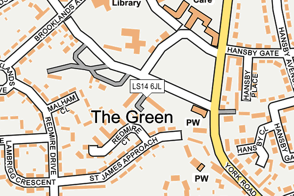 LS14 6JL map - OS OpenMap – Local (Ordnance Survey) LS14 6JL map - OS OpenMap – Local (Ordnance Survey)