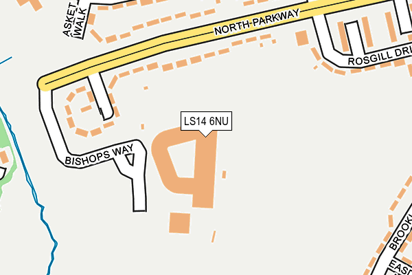 LS14 6NU map - OS OpenMap – Local (Ordnance Survey) LS14 6NU map - OS OpenMap – Local (Ordnance Survey)