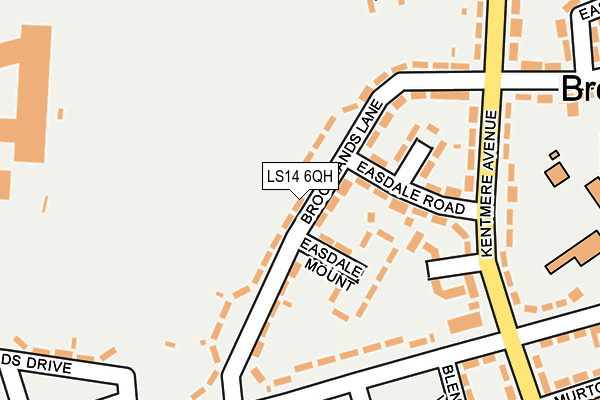 LS14 6QH map - OS OpenMap – Local (Ordnance Survey) LS14 6QH map - OS OpenMap – Local (Ordnance Survey)