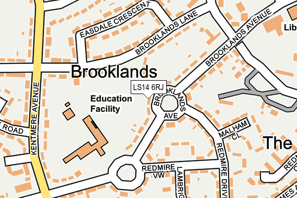 LS14 6RJ map - OS OpenMap – Local (Ordnance Survey) LS14 6RJ map - OS OpenMap – Local (Ordnance Survey)