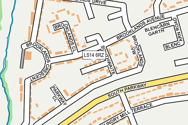LS14 6RZ map - OS OpenMap – Local (Ordnance Survey) LS14 6RZ map - OS OpenMap – Local (Ordnance Survey)