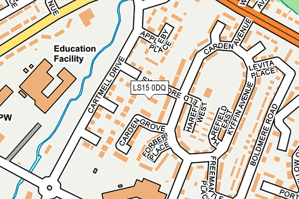 LS15 0DQ map - OS OpenMap – Local (Ordnance Survey) LS15 0DQ map - OS OpenMap – Local (Ordnance Survey)