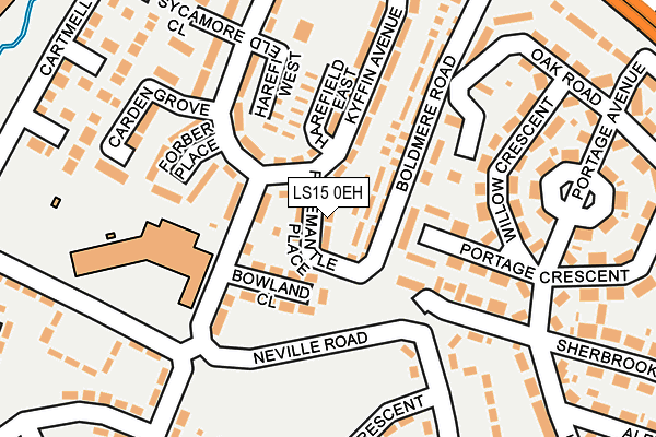 LS15 0EH map - OS OpenMap – Local (Ordnance Survey) LS15 0EH map - OS OpenMap – Local (Ordnance Survey)