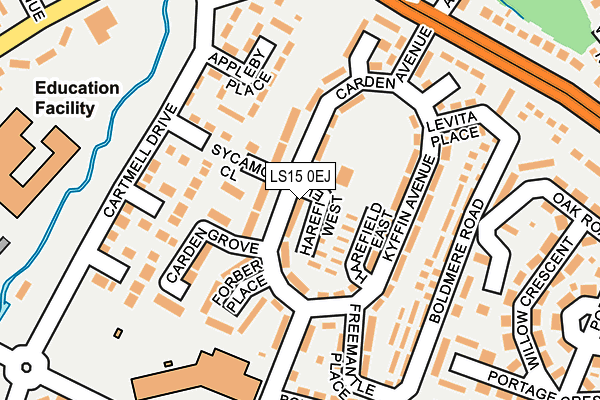 LS15 0EJ map - OS OpenMap – Local (Ordnance Survey) LS15 0EJ map - OS OpenMap – Local (Ordnance Survey)