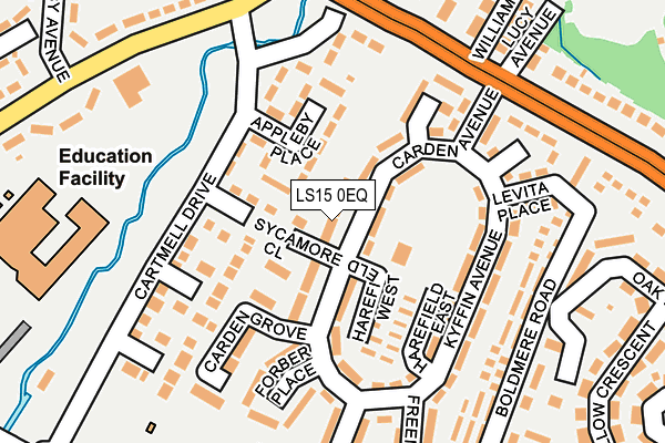 LS15 0EQ map - OS OpenMap – Local (Ordnance Survey) LS15 0EQ map - OS OpenMap – Local (Ordnance Survey)
