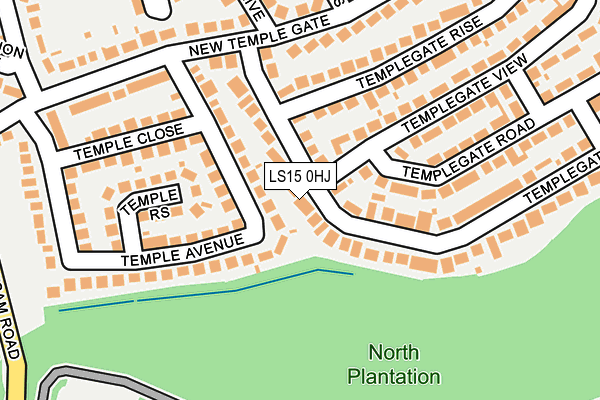 LS15 0HJ map - OS OpenMap – Local (Ordnance Survey) LS15 0HJ map - OS OpenMap – Local (Ordnance Survey)