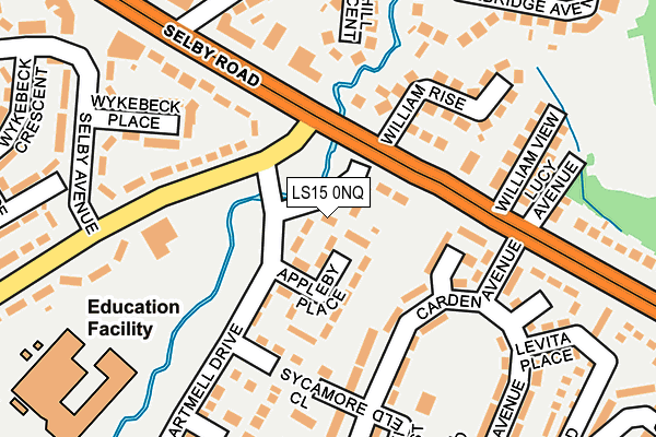 LS15 0NQ map - OS OpenMap – Local (Ordnance Survey) LS15 0NQ map - OS OpenMap – Local (Ordnance Survey)