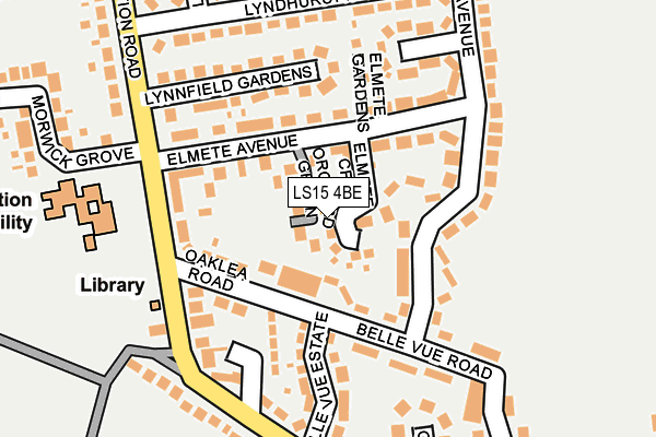 LS15 4BE map - OS OpenMap – Local (Ordnance Survey) LS15 4BE map - OS OpenMap – Local (Ordnance Survey)