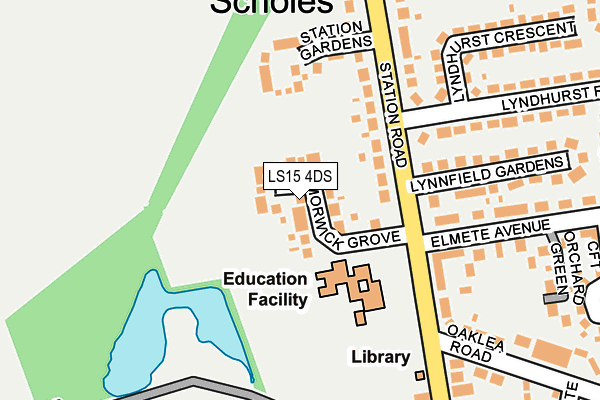LS15 4DS map - OS OpenMap – Local (Ordnance Survey) LS15 4DS map - OS OpenMap – Local (Ordnance Survey)