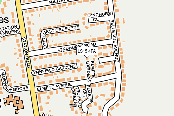 LS15 4FA map - OS OpenMap – Local (Ordnance Survey) LS15 4FA map - OS OpenMap – Local (Ordnance Survey)