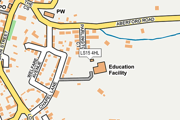 LS15 4HL map - OS OpenMap – Local (Ordnance Survey) LS15 4HL map - OS OpenMap – Local (Ordnance Survey)