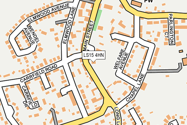 LS15 4HN map - OS OpenMap – Local (Ordnance Survey) LS15 4HN map - OS OpenMap – Local (Ordnance Survey)