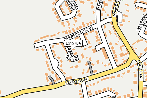 LS15 4JA map - OS OpenMap – Local (Ordnance Survey) LS15 4JA map - OS OpenMap – Local (Ordnance Survey)
