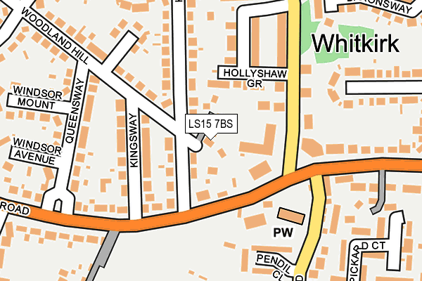 LS15 7BS map - OS OpenMap – Local (Ordnance Survey) LS15 7BS map - OS OpenMap – Local (Ordnance Survey)