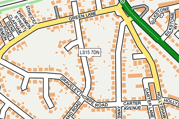 LS15 7DN map - OS OpenMap – Local (Ordnance Survey) LS15 7DN map - OS OpenMap – Local (Ordnance Survey)