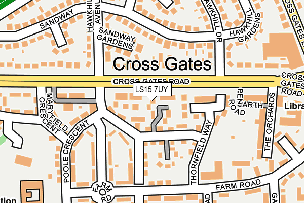 LS15 7UY map - OS OpenMap – Local (Ordnance Survey) LS15 7UY map - OS OpenMap – Local (Ordnance Survey)