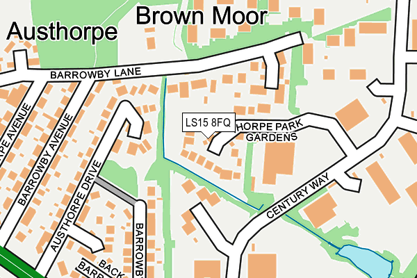 LS15 8FQ map - OS OpenMap – Local (Ordnance Survey) LS15 8FQ map - OS OpenMap – Local (Ordnance Survey)